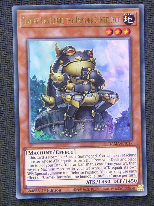 Gizmek Taniguku Immobile Intellect DAMA - Ultra Rare - Yugioh Card #5RV