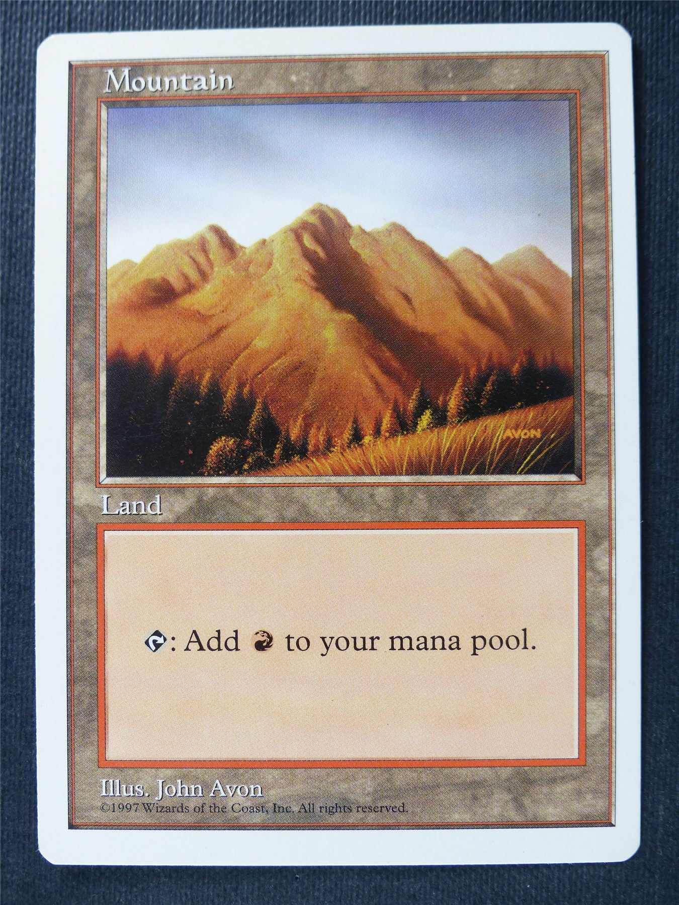 Mountain - Fifth Ed - Mtg Card #20E