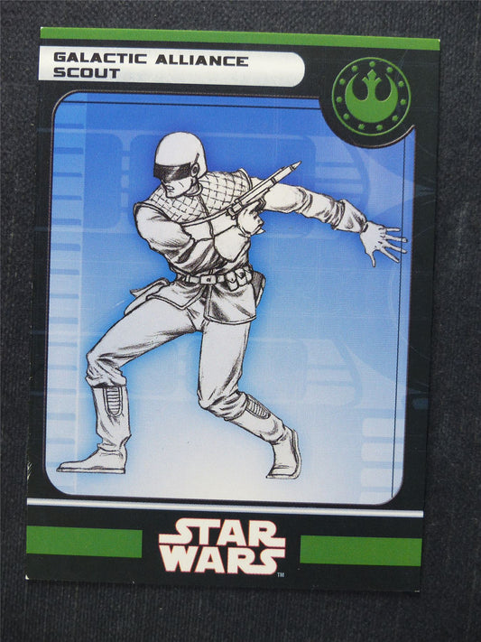 Galactic Alliance Scout 31/60 - Star Wars Miniatures Spare Cards #9U