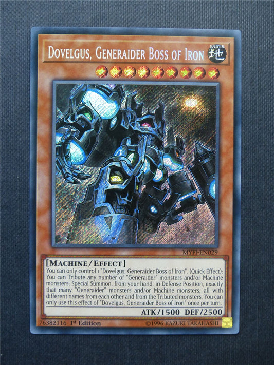 Dovelgus Generaider Boss of Iron MYFI Secret Rare - 1st ed - Yugioh Cards #DJ
