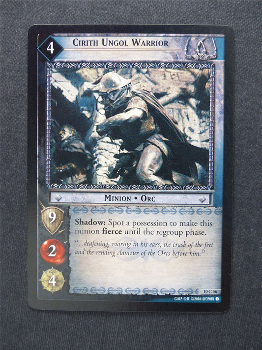 Cirith Ungol Warrior 10 C 56 - LotR Cards #Q