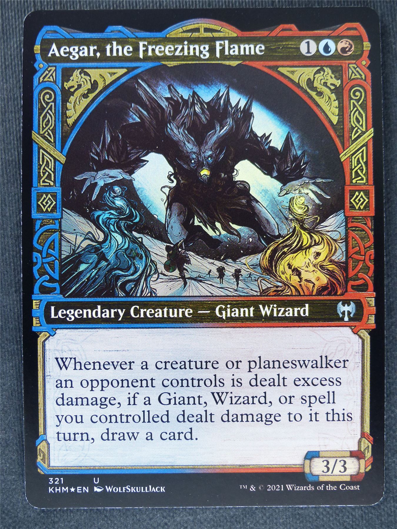 Aegar the Freezing Flame Showcase Foil #FX
