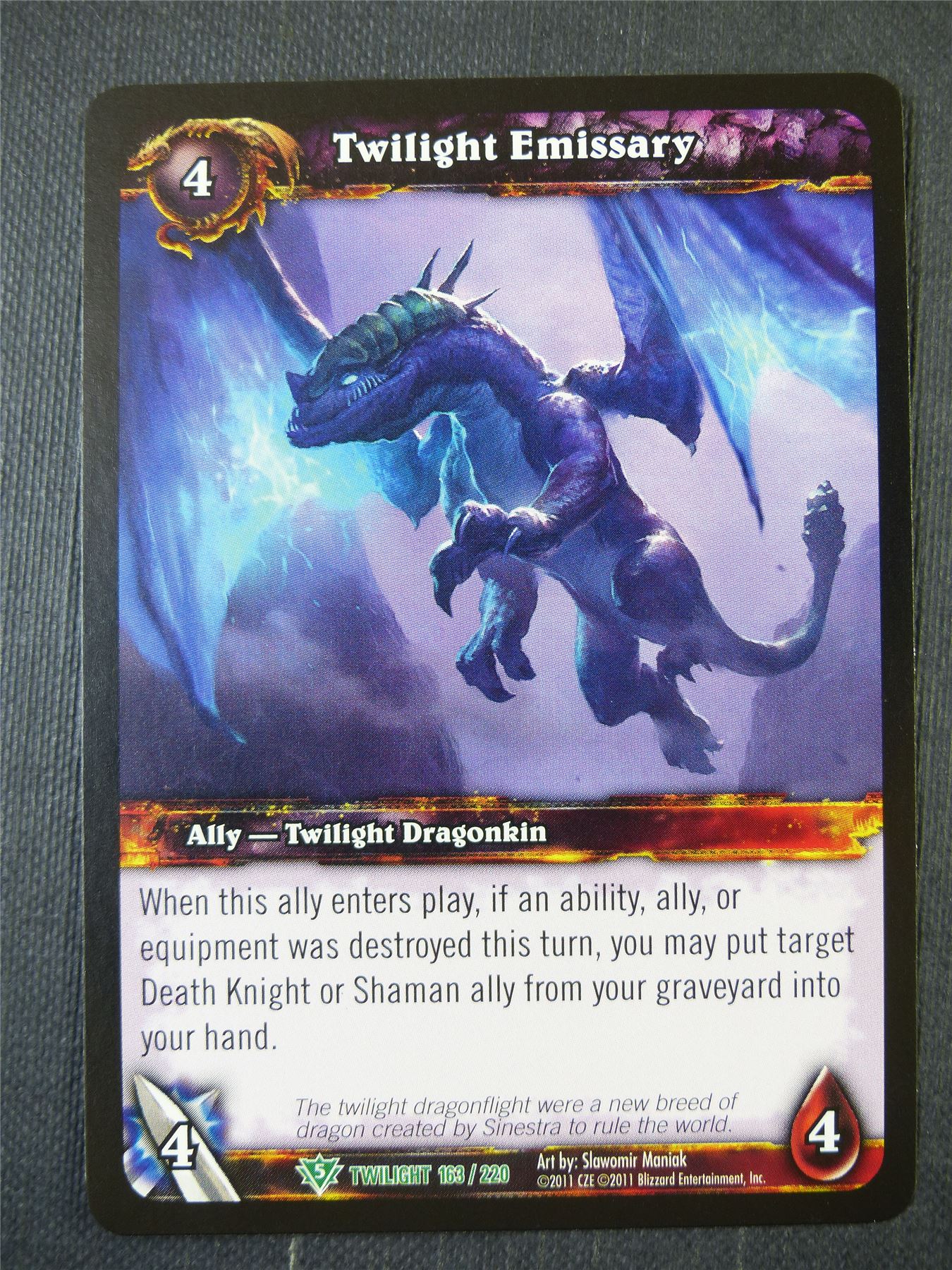 Twilight Emissary 163/220 - WoW Card #18H