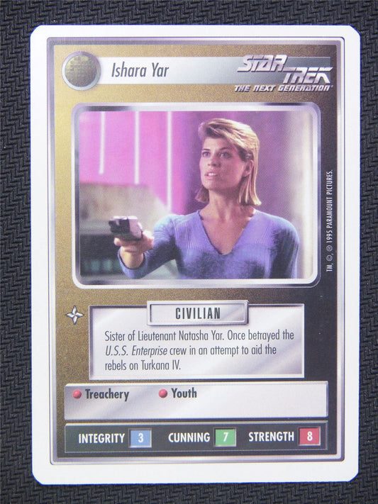 Ishara Yar White Border - Star Trek Next Gen Card #4Q5