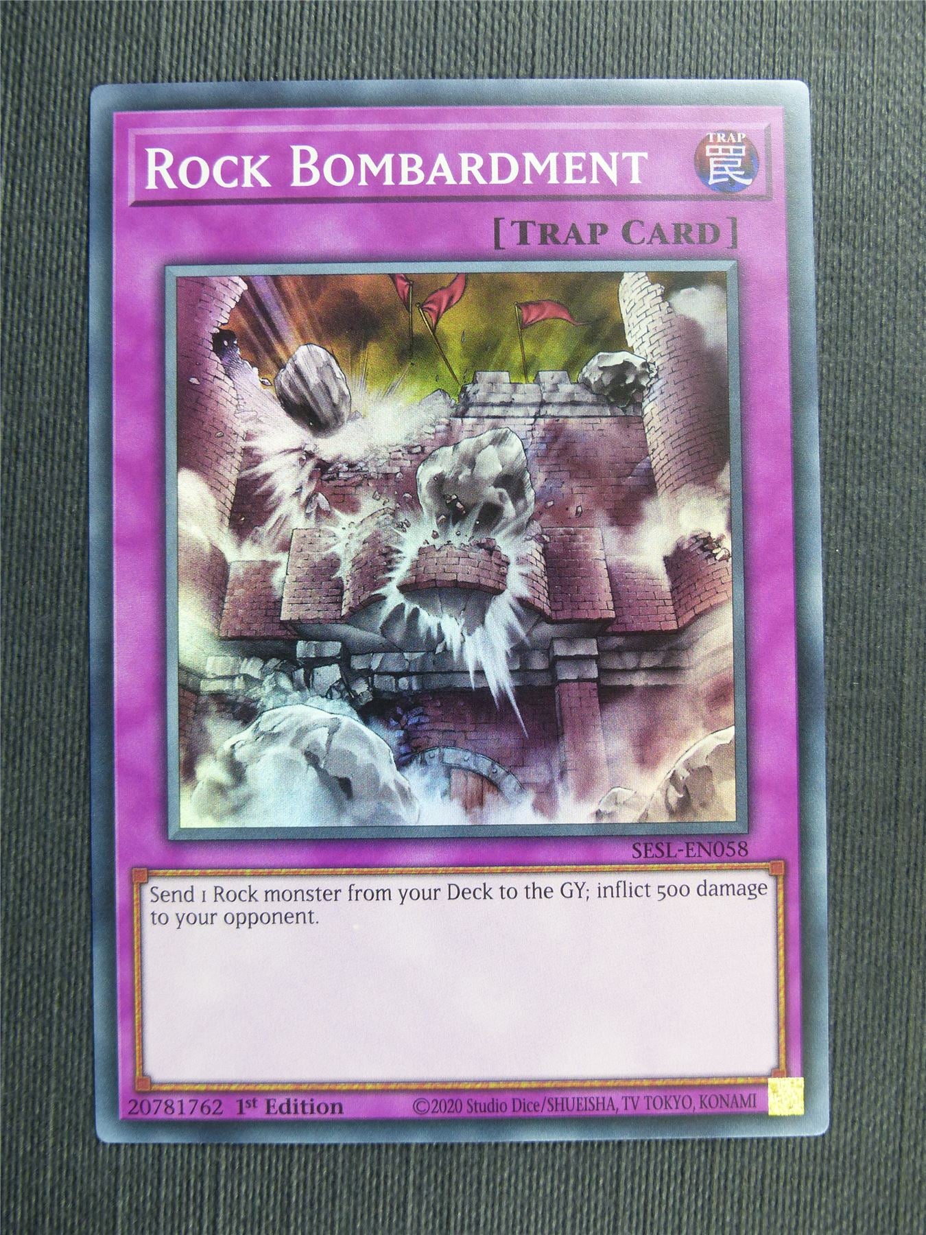 Rock Bombardment - SESL Yugioh Card