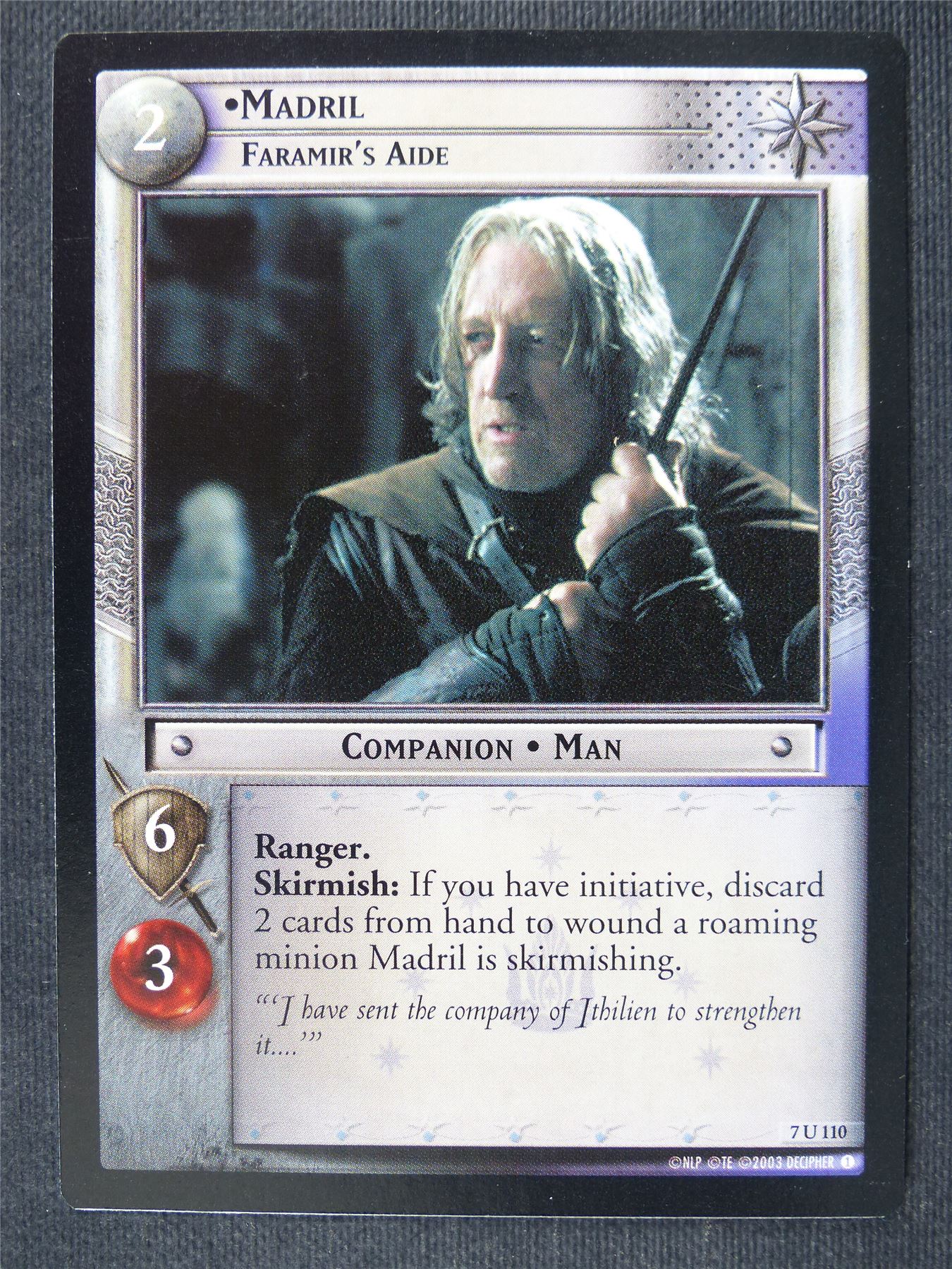 Madril 7 U 110 - LotR Cards #3IO