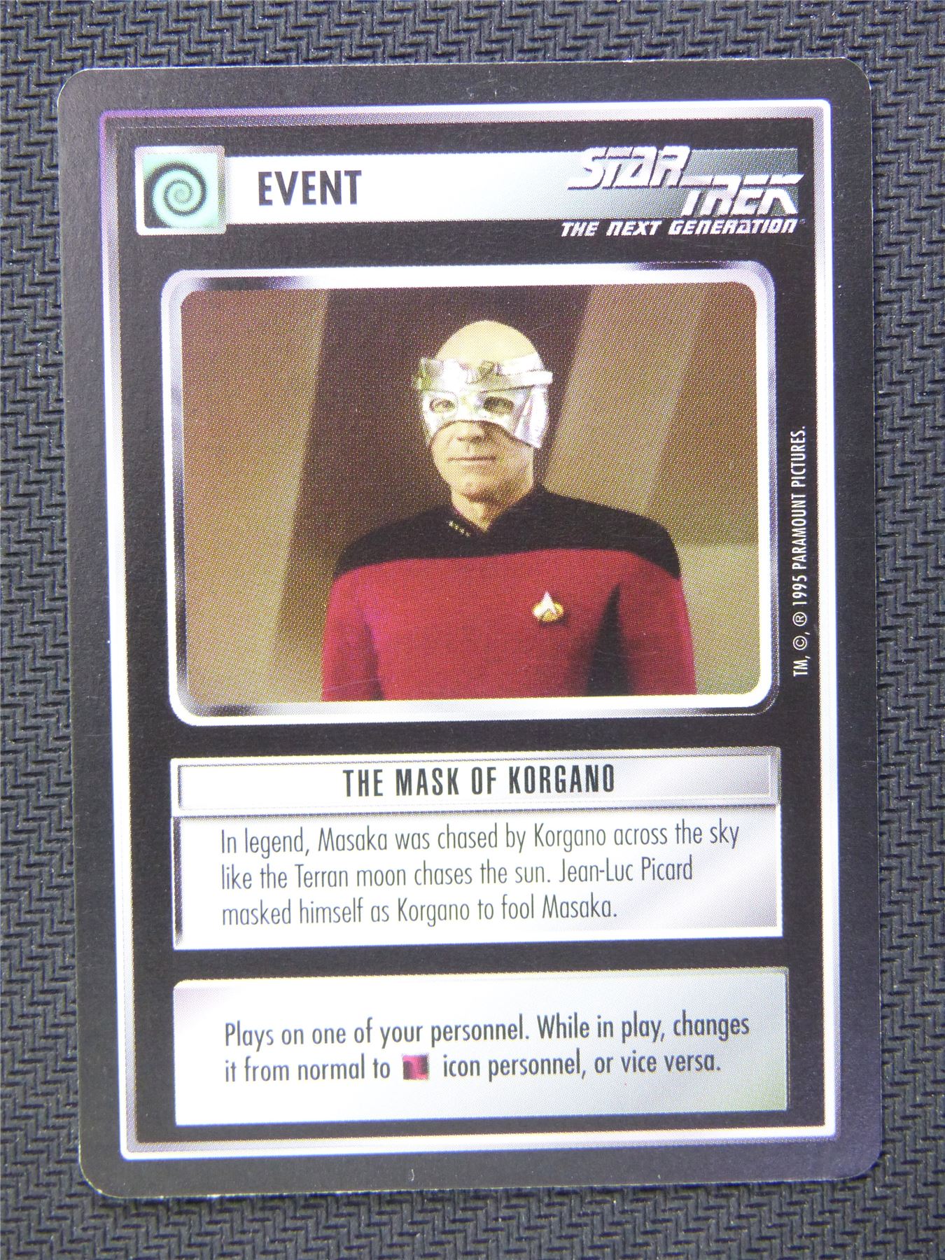 Event The Mask of Korgano - Star Trek CCG Next Gen #565