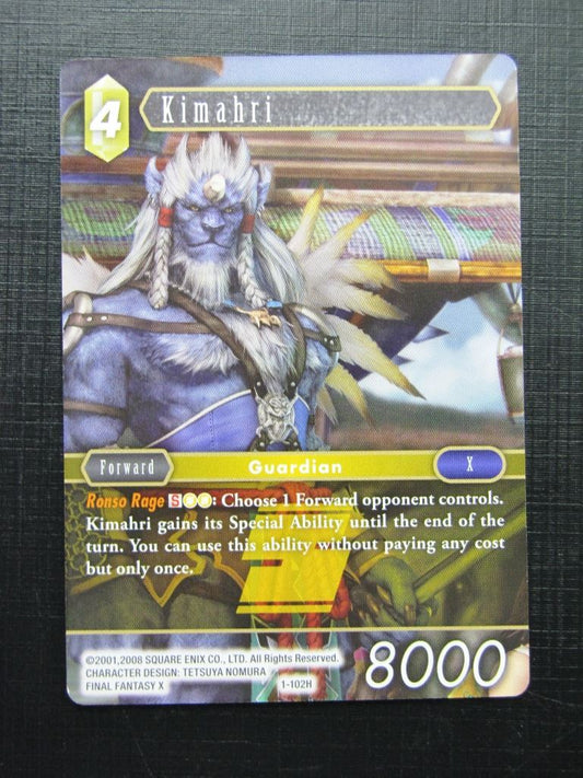 Final Fantasy Cards: KIMAHRI 1-102H # 23G20