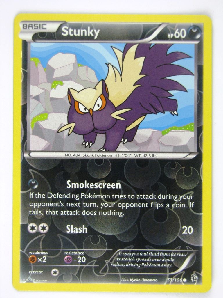 Pokemon Cards: STUNKY 53/106 REVERSE HOLO # 20A39