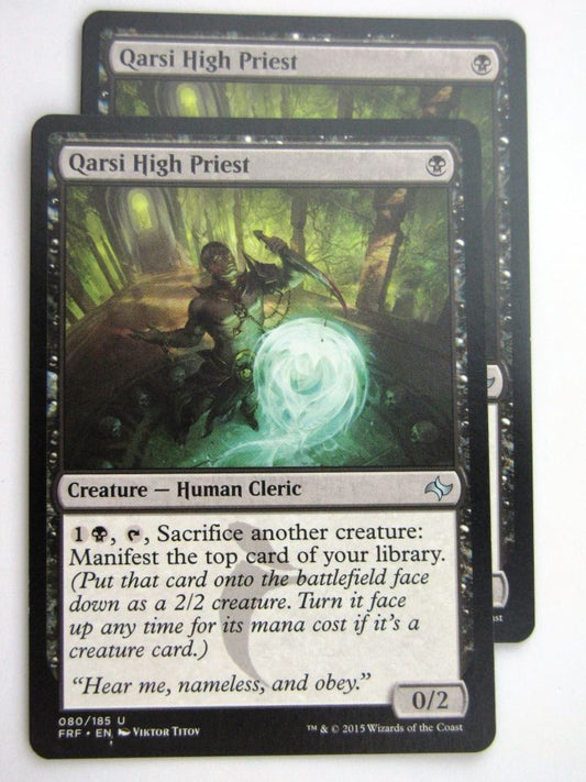 MTG Magic Cards: Fates Reforged: QARSI HIGH PRIEST x2 # E69