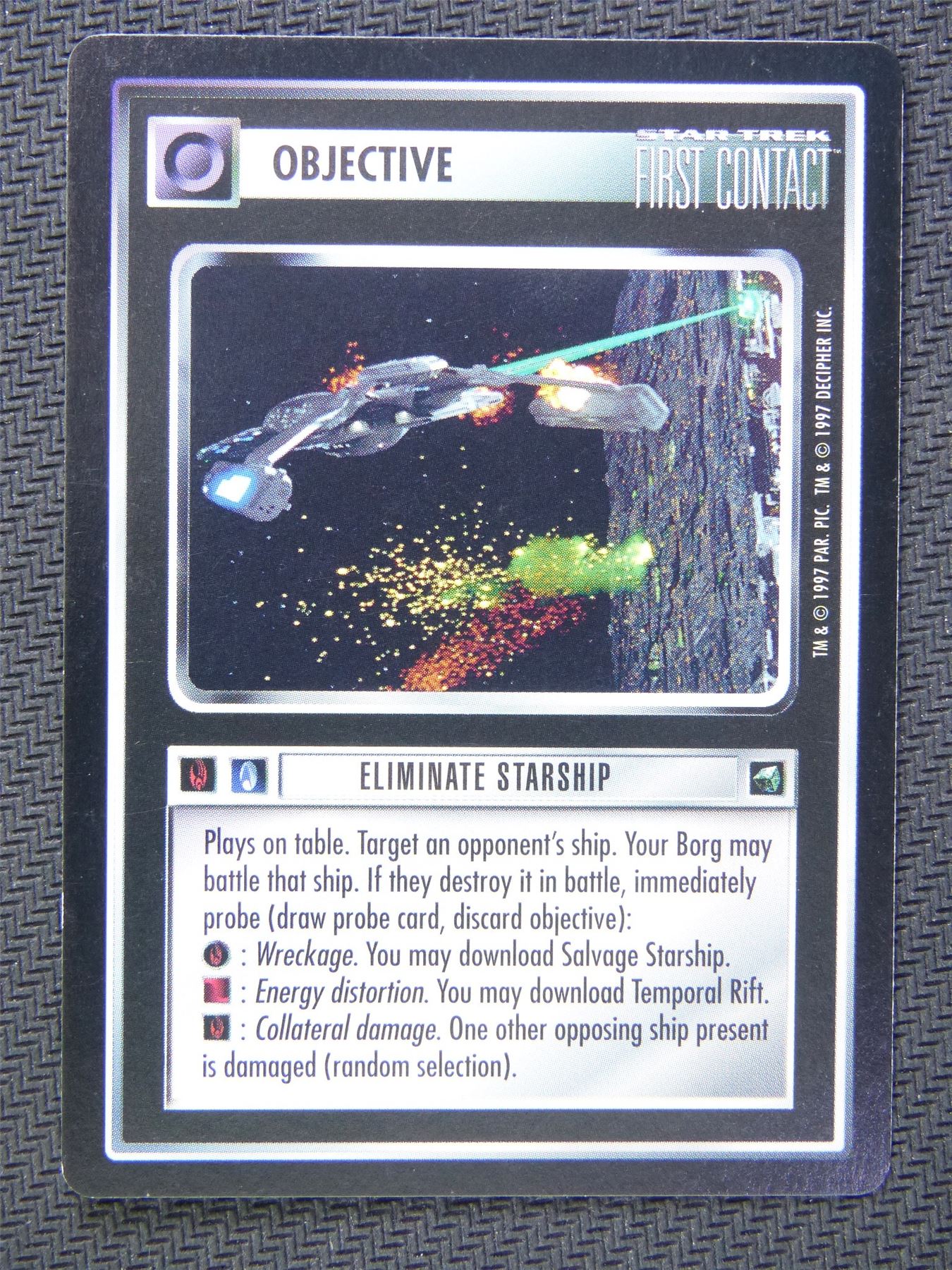 Objective Eliminate Starship - Star Trek CCG First Contact #5BM