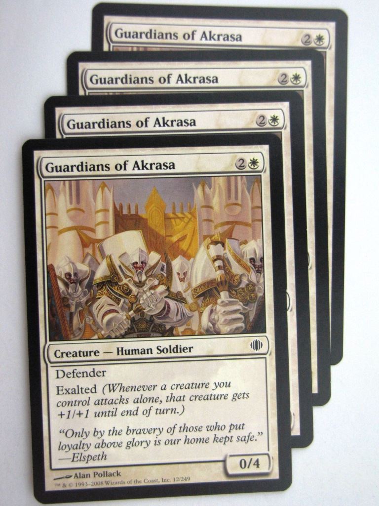 MTG Magic Cards: GUARDIANS OF AKRASA x4 # 27D10