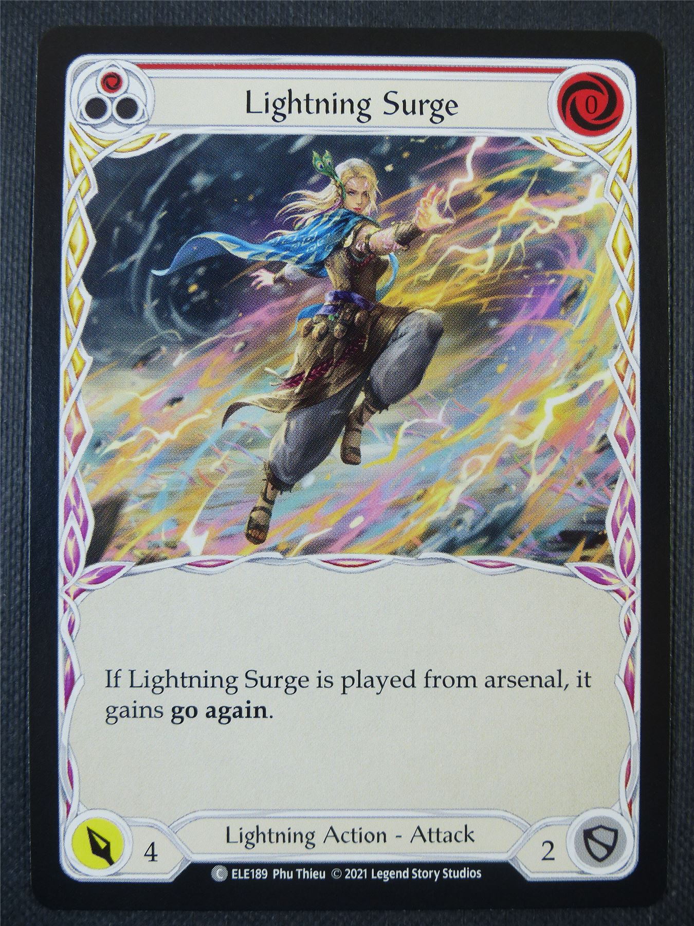 Lightning Surge - Red - Tales of Aria 1st ed - Flesh and Blood Card #632