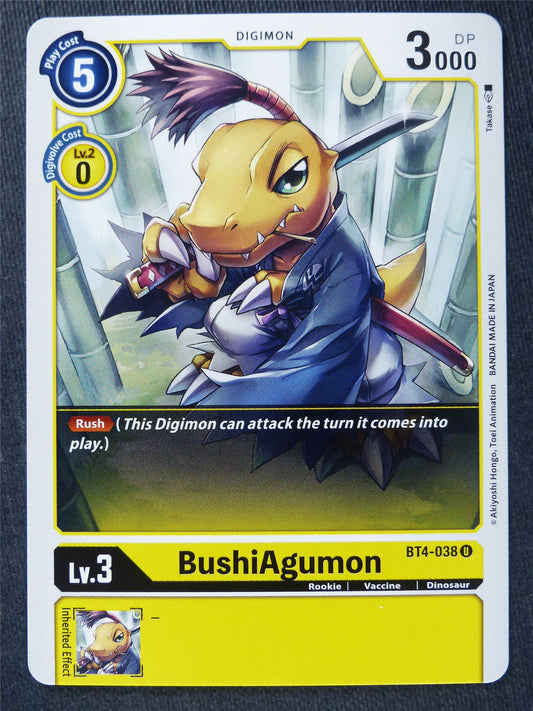 BushiAgumon BT4-038 U - Digimon Cards #Z4