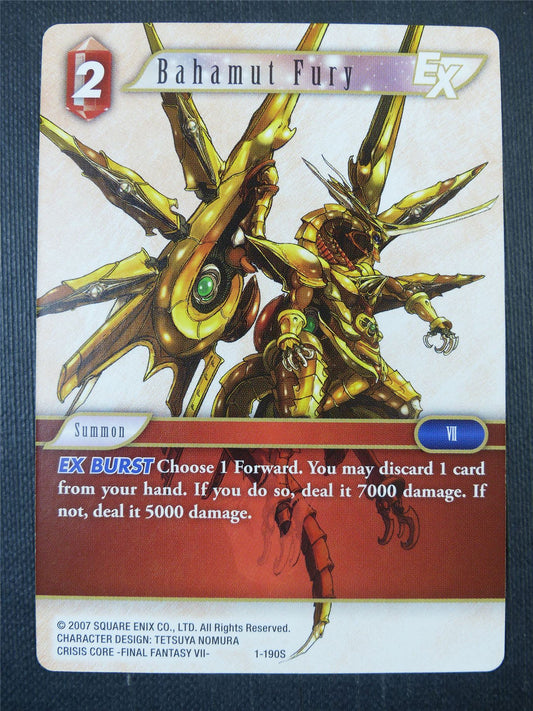 Bahamut Fury 1-190S - Final Fantasy Card #9DW