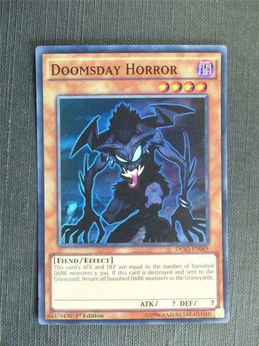 Doomsday Horror DESO Super Rare - 1st ed - Yugioh Cards #10V