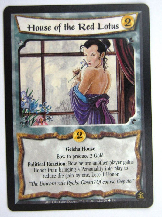 Vintage L5R Cards: HOUSE OF THE RED LOTUS # 27E48