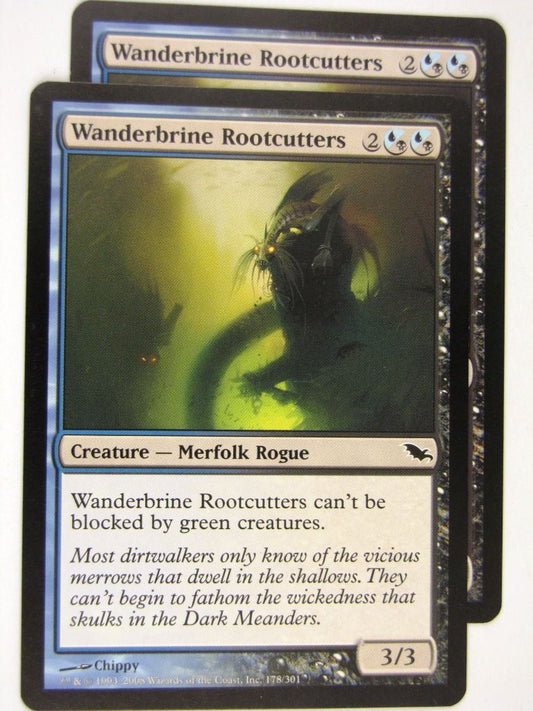 MTG Magic: the Gathering Cards: WANDERBRINE ROOTCUTTERS x2: SHM