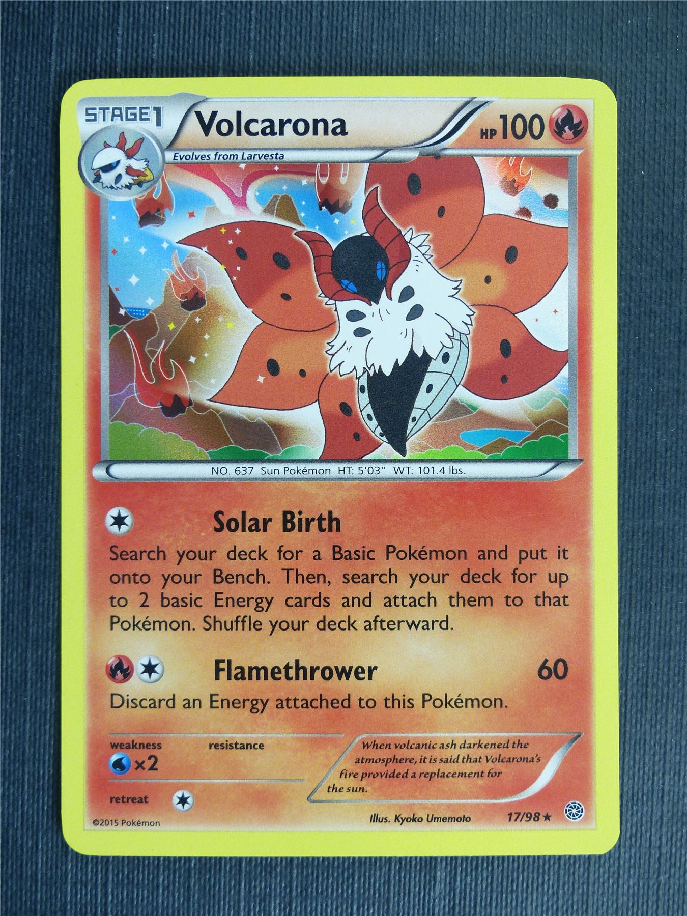 Volcarona 17/98 Holo - Pokemon Cards #1OX