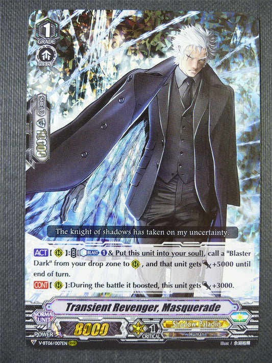 Transient Revenger Masquerade V-BT06 RRR - Vanguard Card #7J1