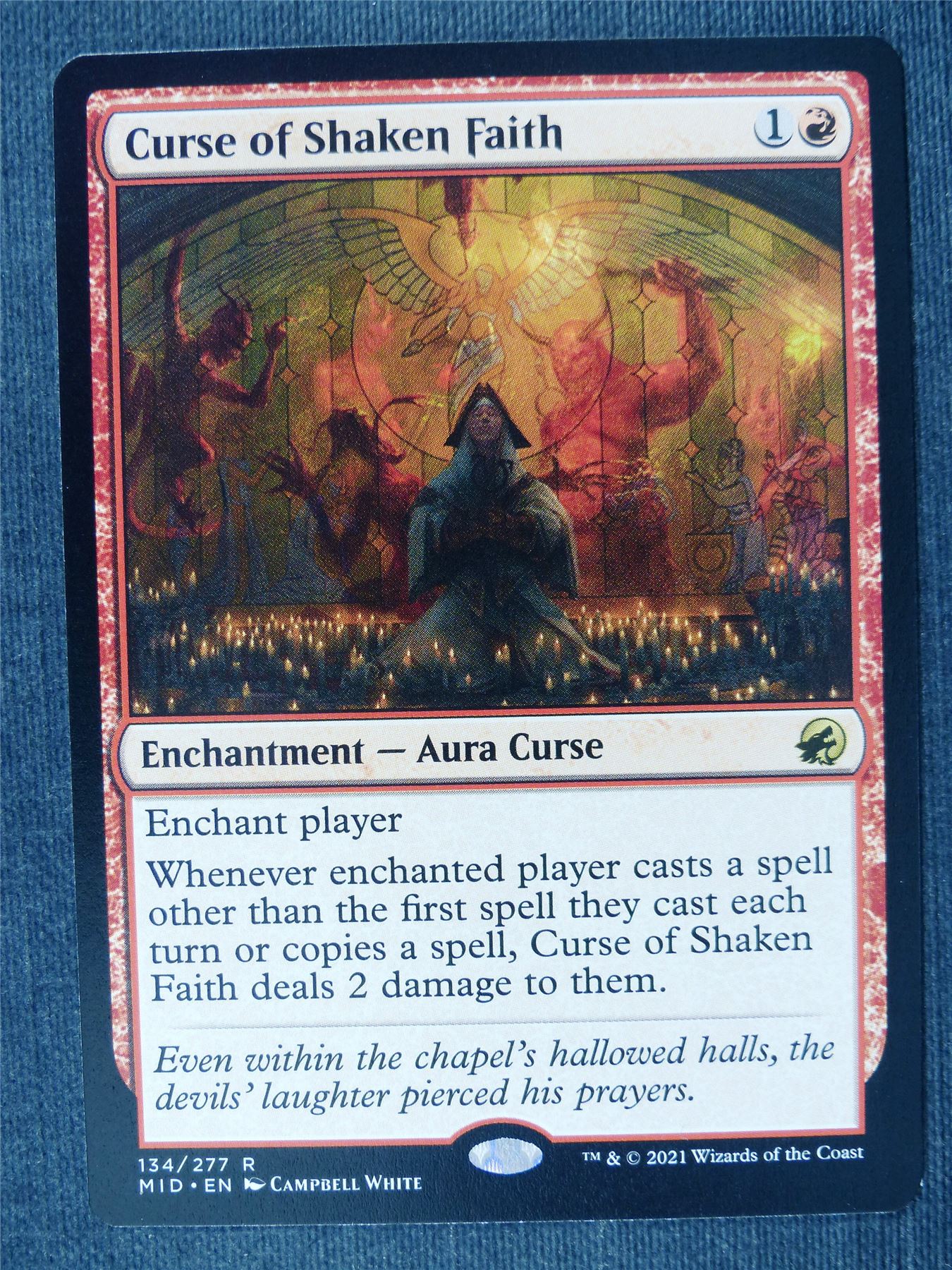 Curse of Shaken Faith - MID - Mtg Cards #3SN