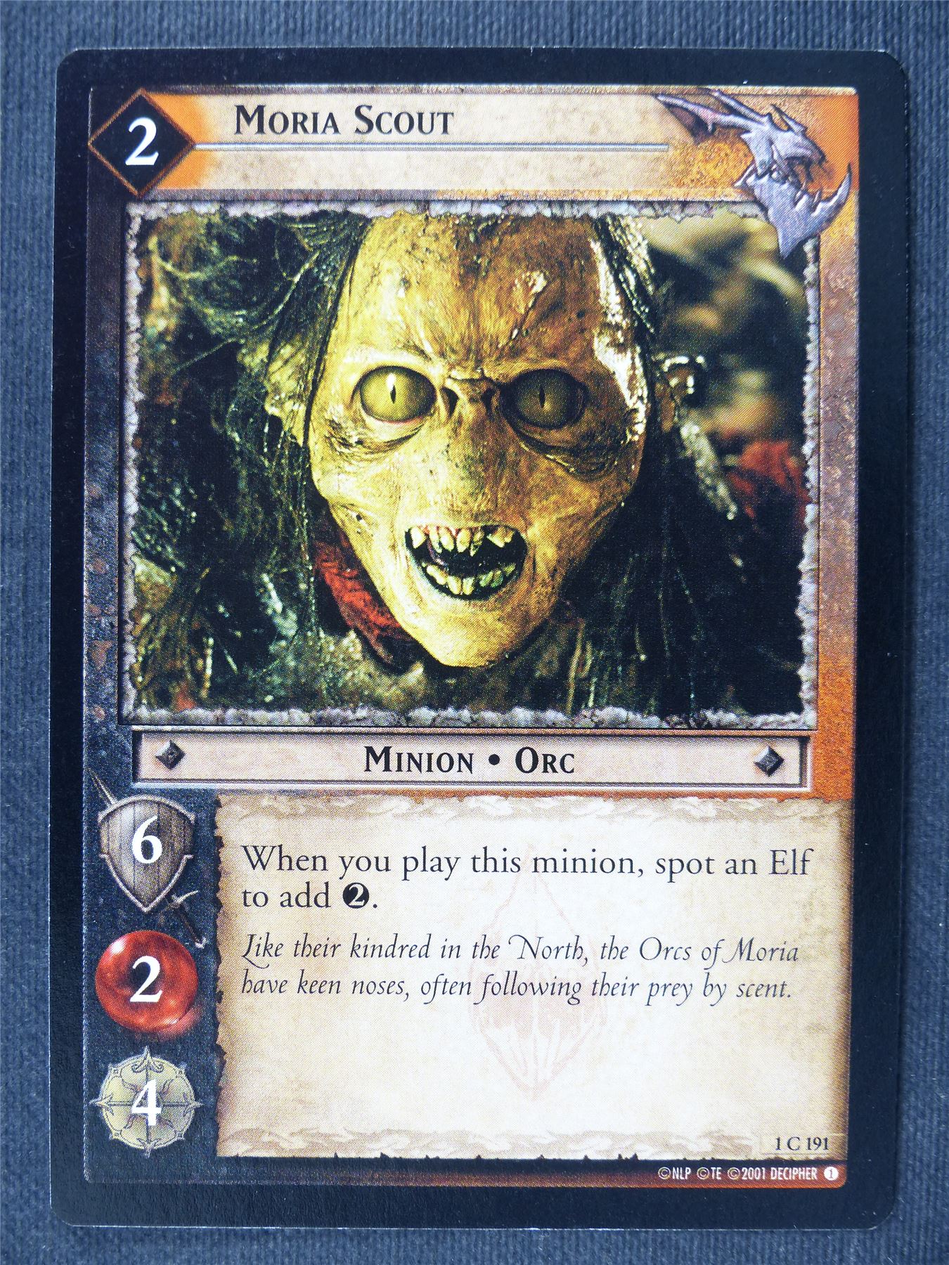 Moria Scout 1 C 191 - LotrR Cards #3F1