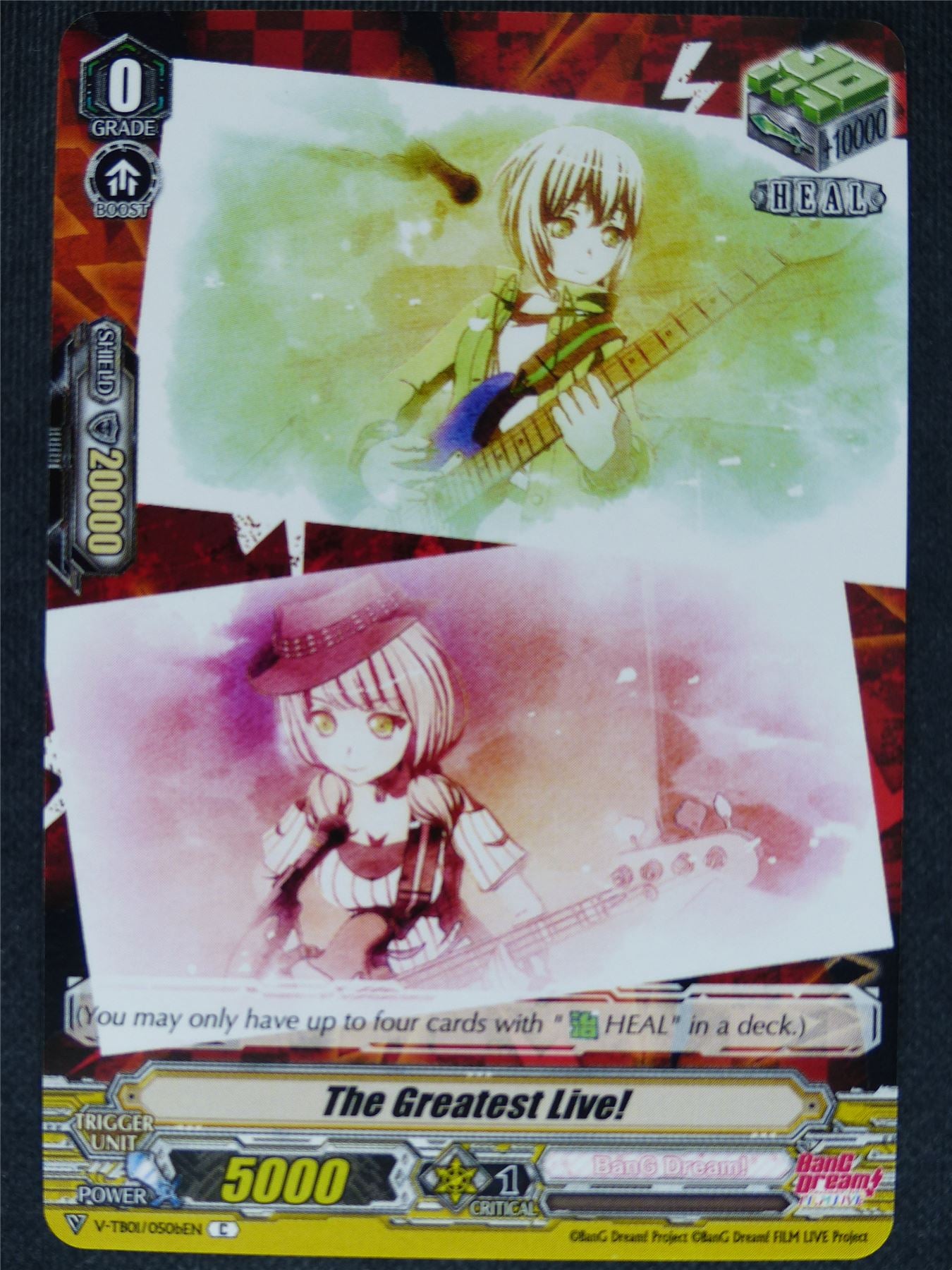 The Greatest Live! V-TB01b C - Vanguard Cards #FL