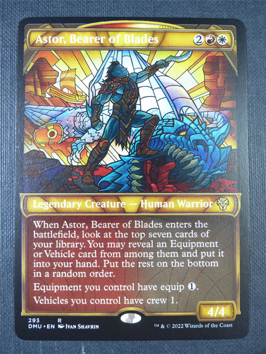 Astor Bearer of Blades Showcase - Dominaria United Mtg Card #7EX