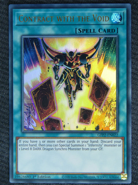 Contract With The Void GFP2 Ultra Rare - 1st ed - Yugioh Card #81W