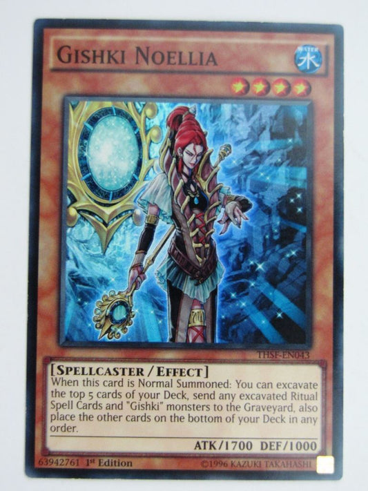 Yugioh Played Cards: GISHKI NOELLIA THSF SUPER RARE # 29G47