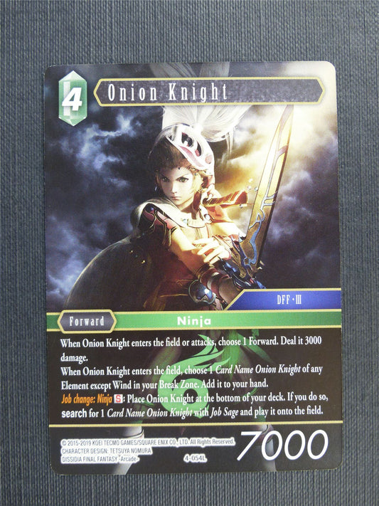 Onion Knight 4-054L - Final Fantasy Cards #2QS