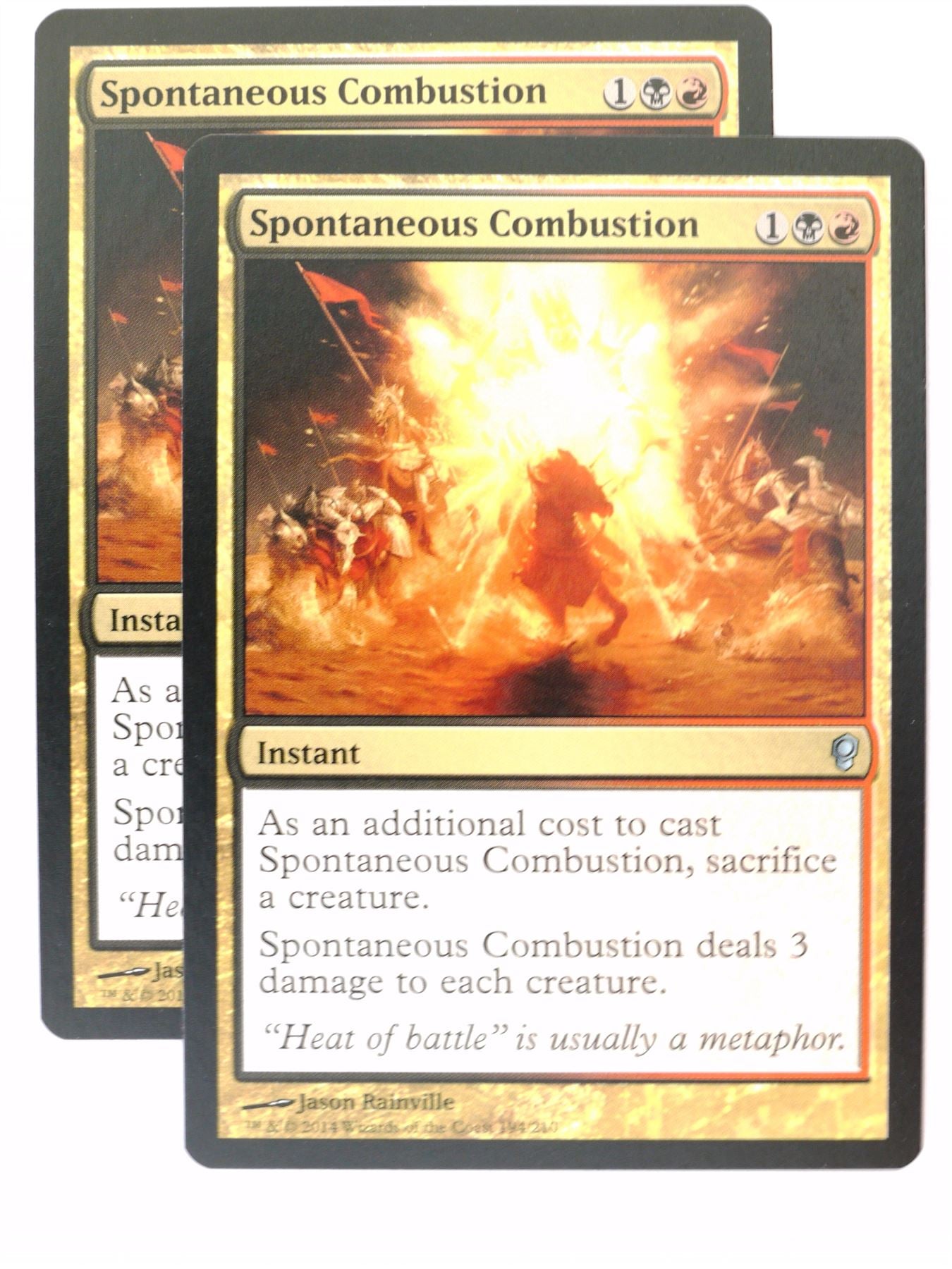 Mtg - Conspiracy - 2x Spontaneous Combustion