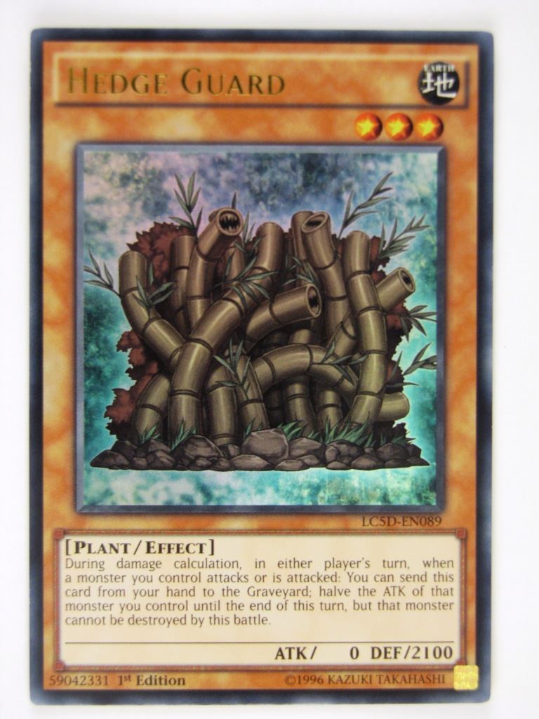 Yugioh Cards: HEDGE GUARD LC5D ULTRA RARE # 18D29