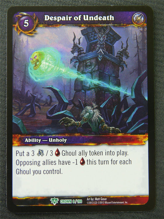 Despair Of Undeath - Uncommon - World Of Warcraft #1IV