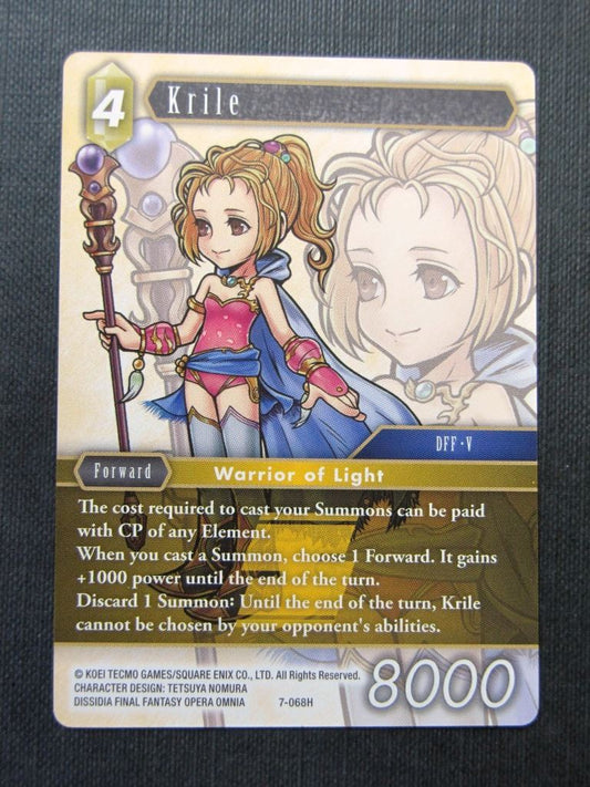 Krile 7-068H - Final Fantasy Cards # 4I21