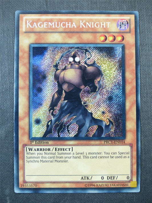 Kagemucha Knight PRC1 Secret Rare - 1st ed Yugioh Card #2P5