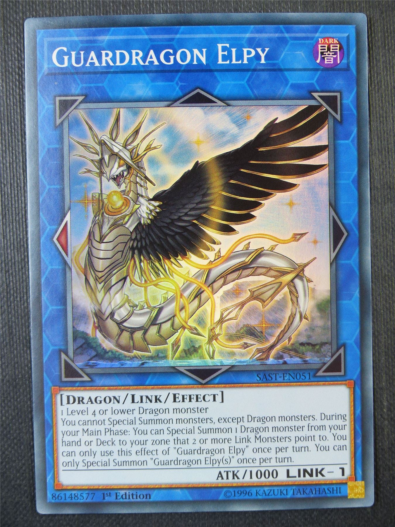 Guardragon Elpy SAST Super Rare - 1st ed Yugioh Card #8GA