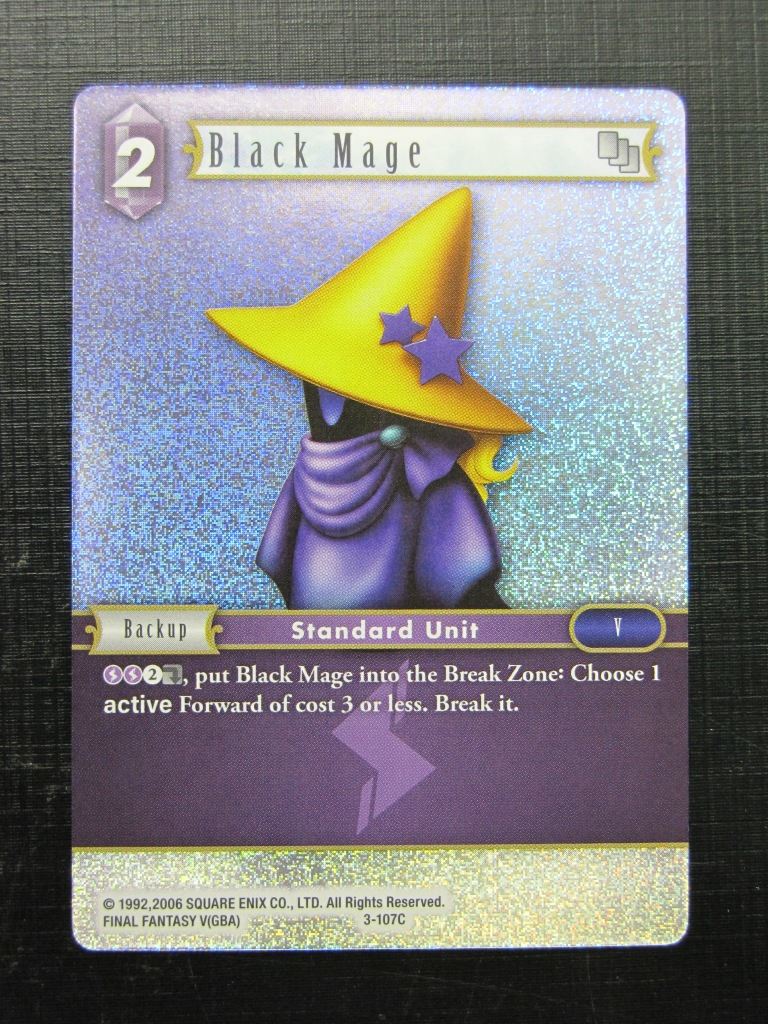 Final Fantasy Cards: BLACK MAGE 3-107C FOIL # 2J19