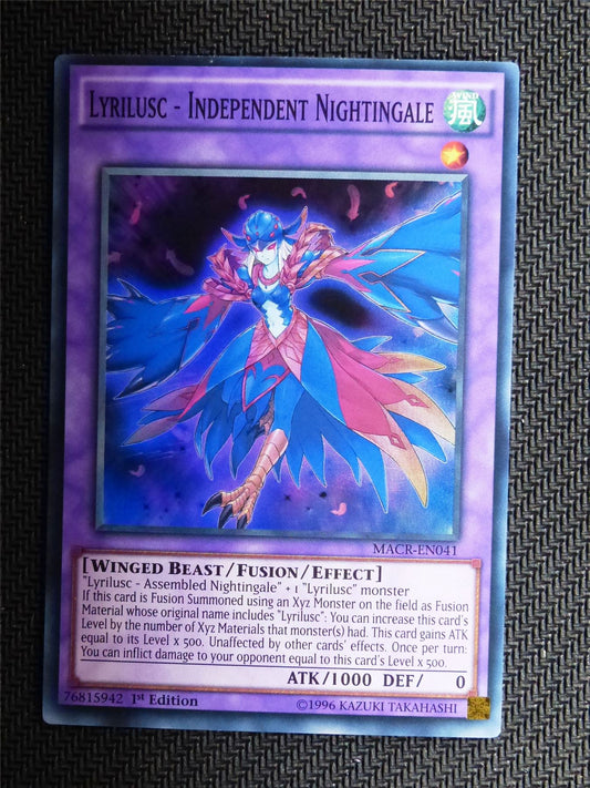 Lyrilusc Independent Nightingale - MACR - Super Rare - Yugioh Card # 1G97