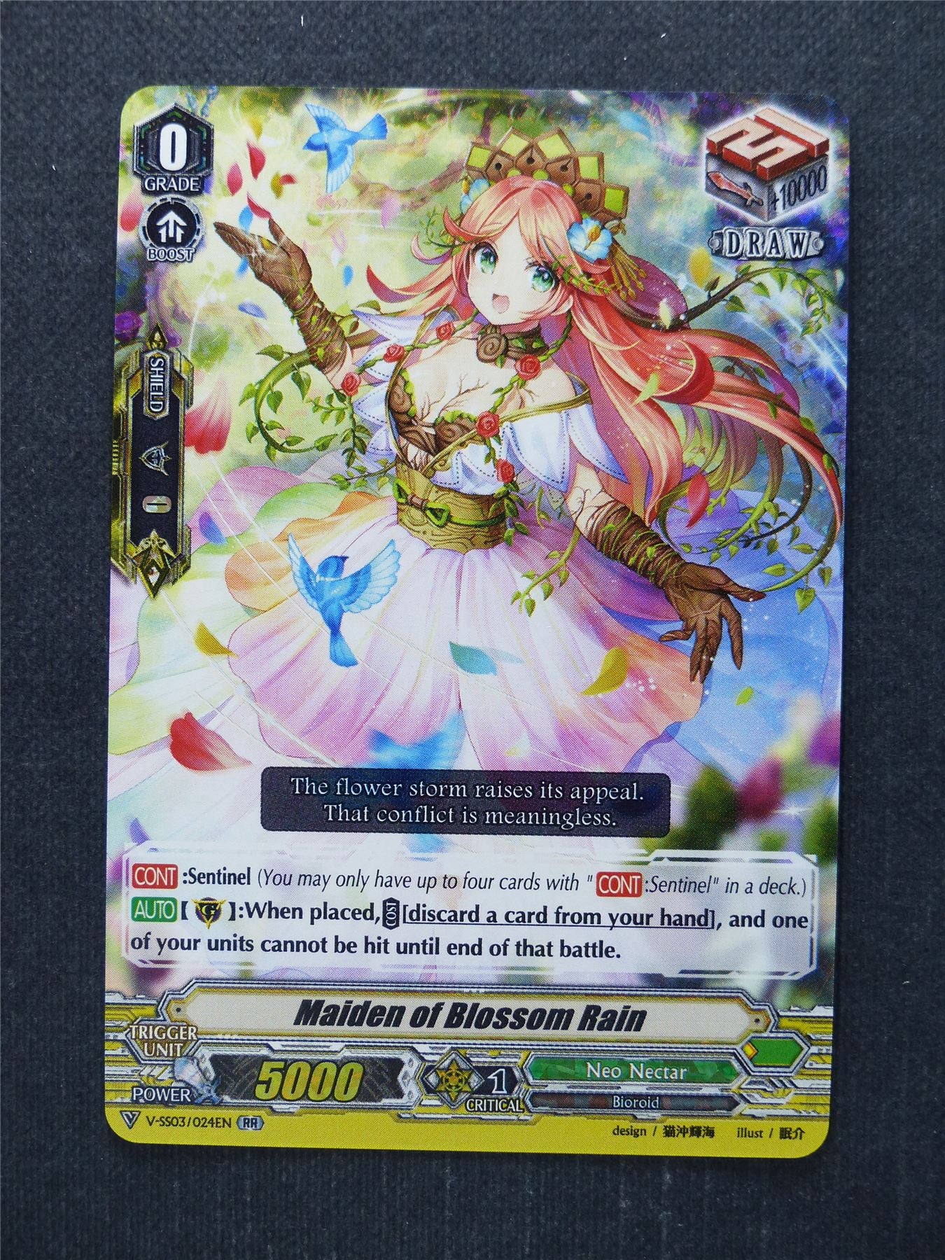 Maiden of Blossom Rain V-SS03 RR - Vanguard Cards #Z9