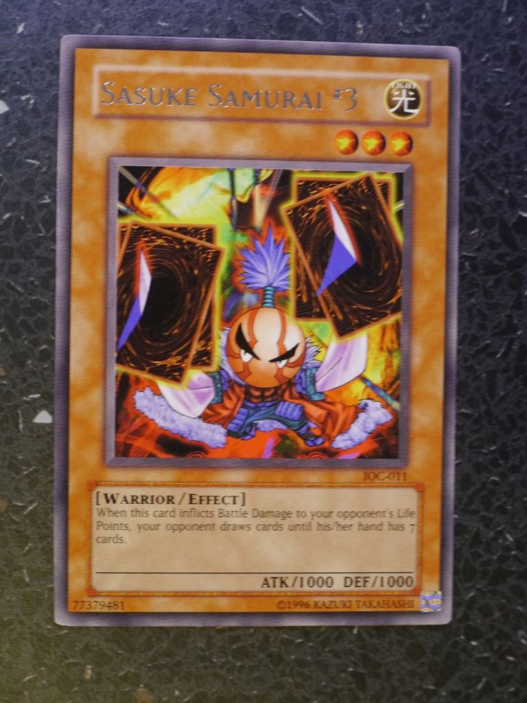 Yugioh Cards: SASUKE SAMURAI #3 IOC RARE # 3G77