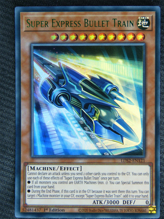 Super Express Bullet Train LDS2 League Rare Green - 1st ed - Yugioh Card #80H