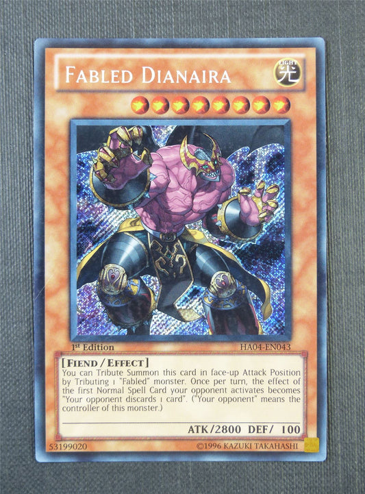 Fabled Dianaira HA04 1st Ed - Secret Rare - Yugioh Card #7FQ