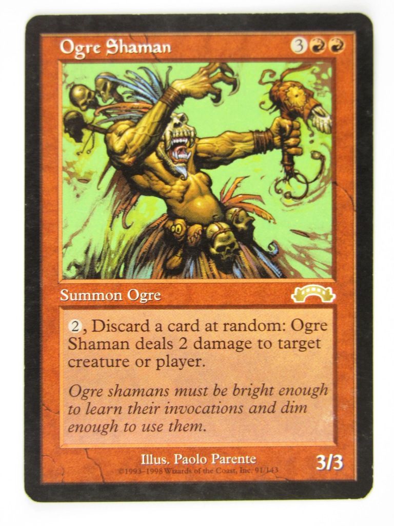 Mtg - OGRE SHAMAN - Played Rare
