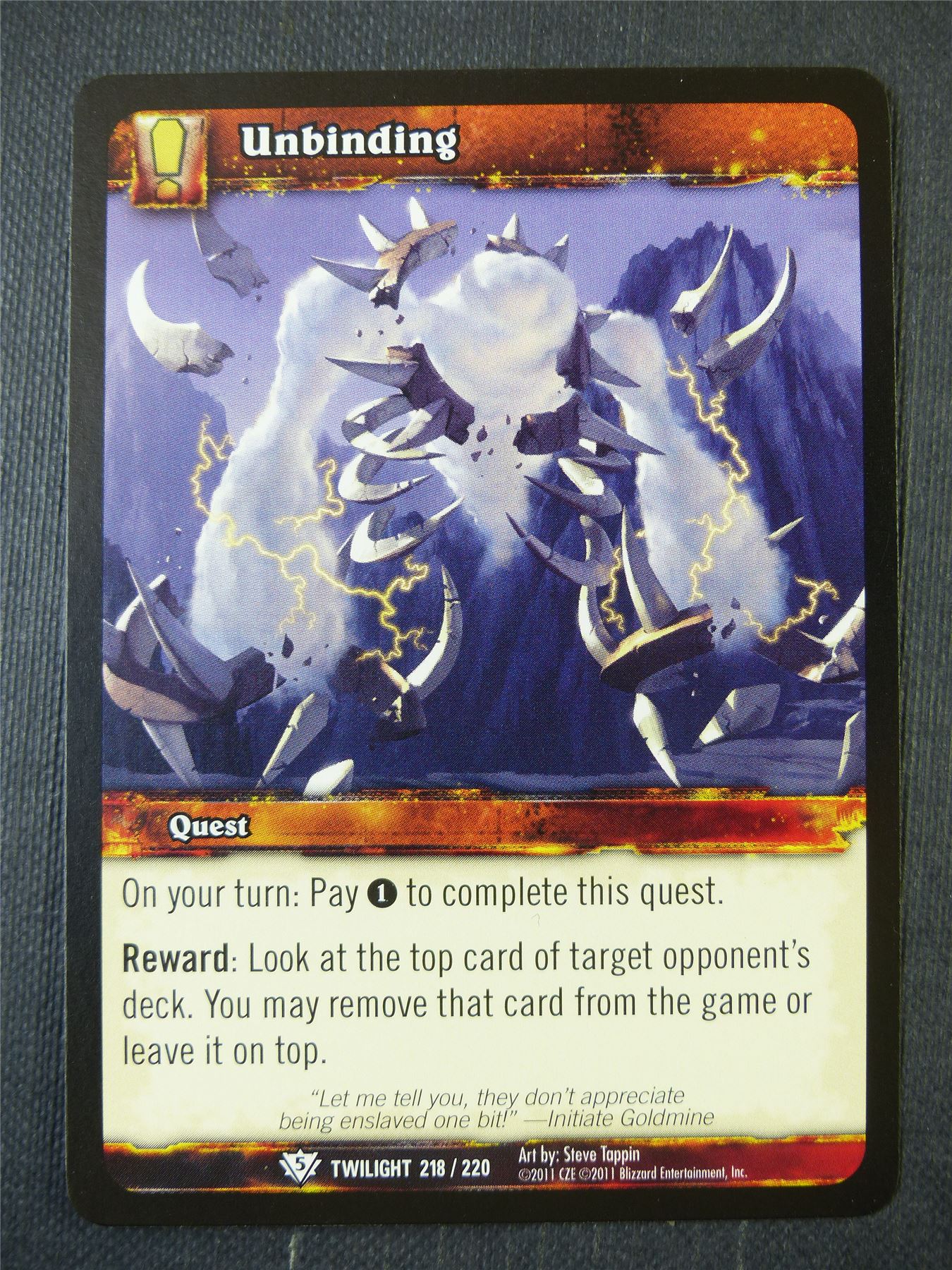 Unbinding 218/220 - WoW Card #188