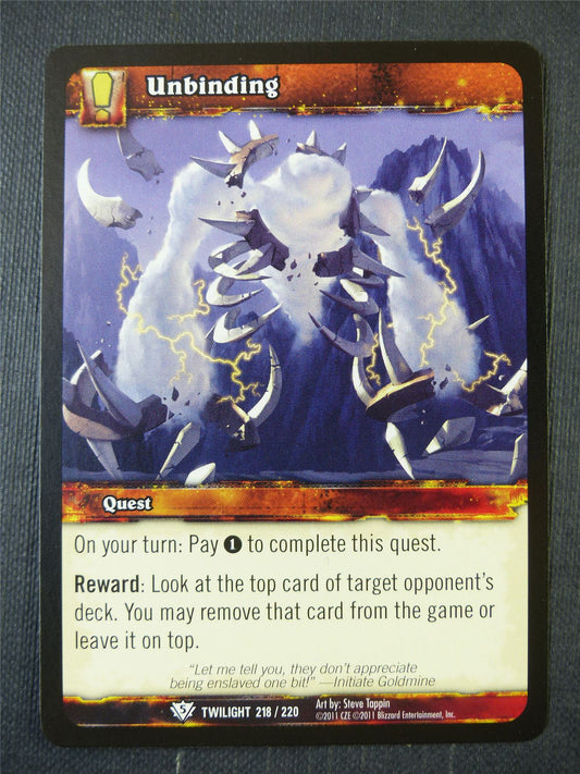 Unbinding 218/220 - WoW Card #188