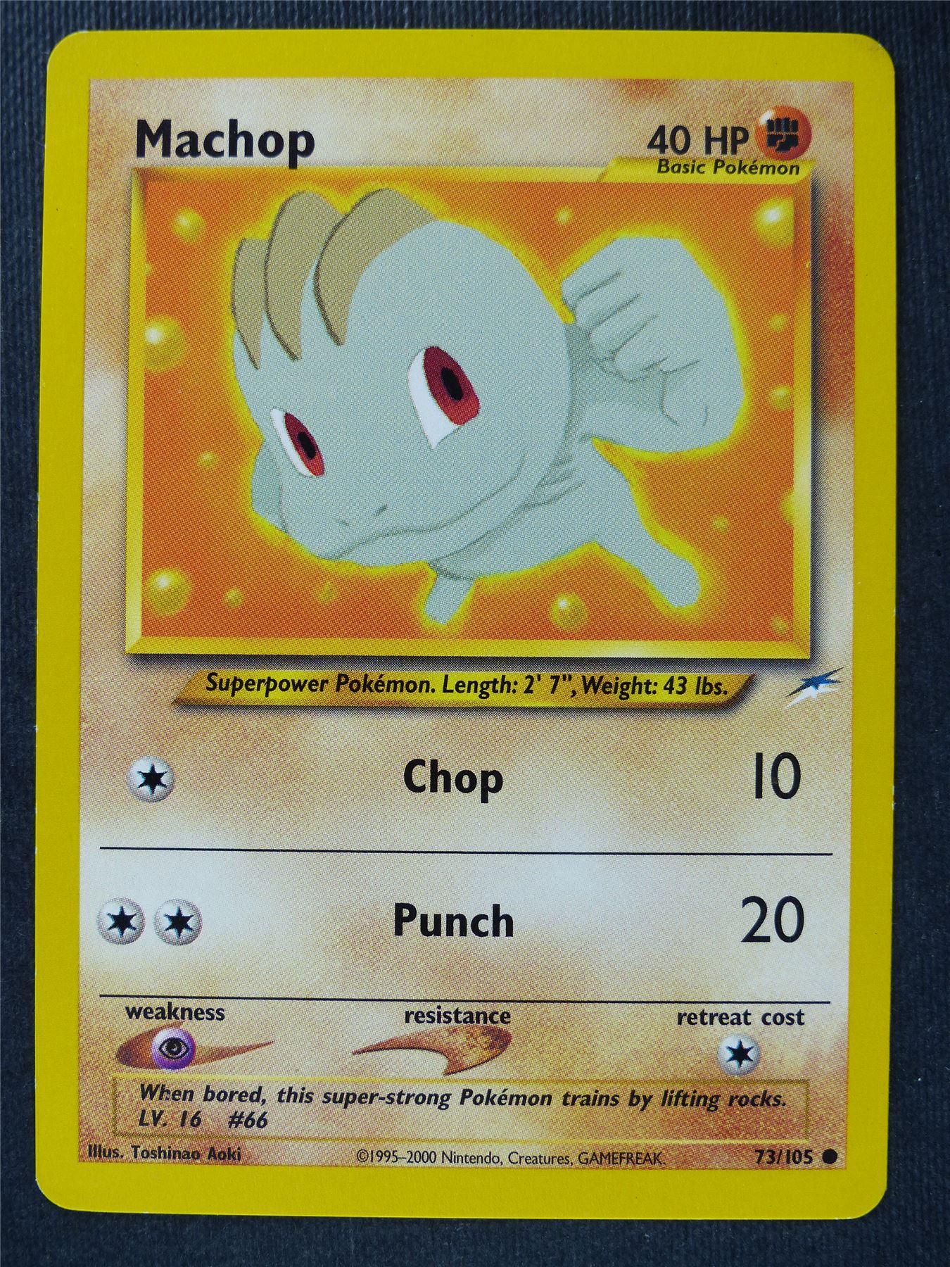 Machop 73/105 - Neo Destiny - Pokemon Cards #7N