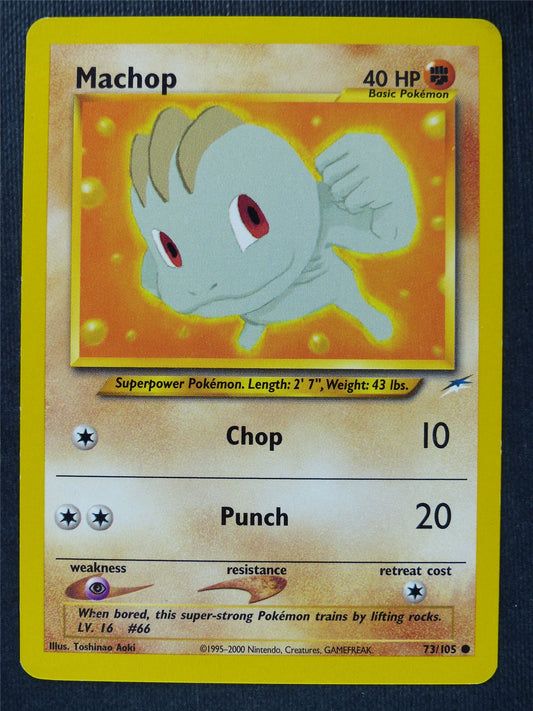 Machop 73/105 - Neo Destiny - Pokemon Cards #7N