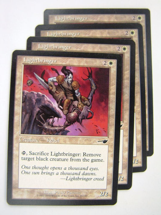 MTG Magic Played Cards: LIGHTBRINGER x4 # 7J71