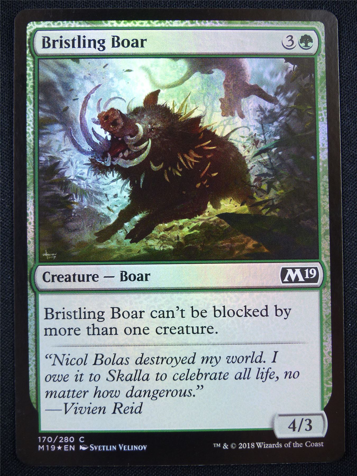 Bristling Boar Foil - Mtg Card #1JH